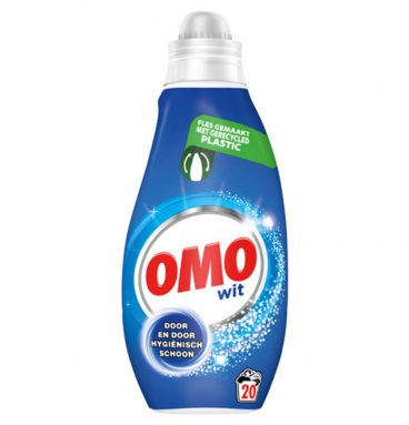 8x OMO Vloeibaar Wasmiddel Klein en Krachtig Wit 700 ml