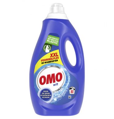 2x OMO Vloeibaar Wasmiddel Wit 4 liter