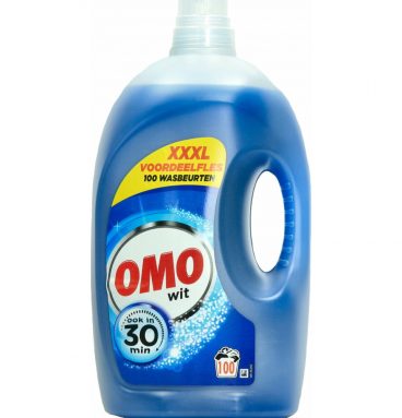 2x OMO Vloeibaar Wasmiddel Wit 5 liter