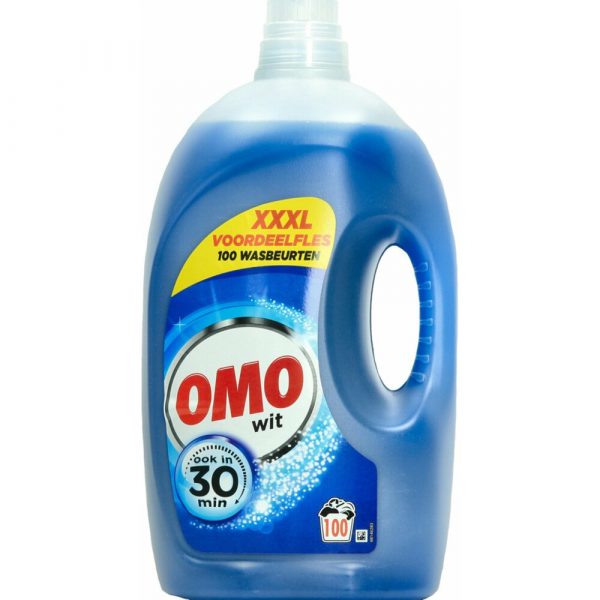 2x OMO Vloeibaar Wasmiddel Wit 5 liter