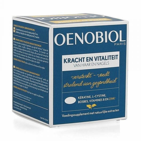 Oenobiol Kracht&Vitaliteit van Haar en Nagels 60 capsules