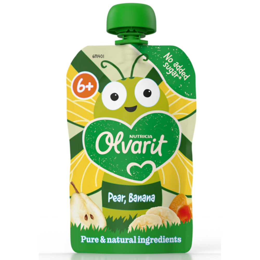 Olvarit Knijpfruit 6+m Peer&Banaan 100 gr