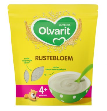 2x Olvarit Rijstebloem 4+ Maanden 200 gr