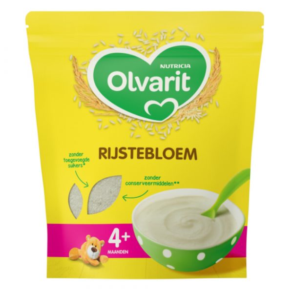 2x Olvarit Rijstebloem 4+ Maanden 200 gr