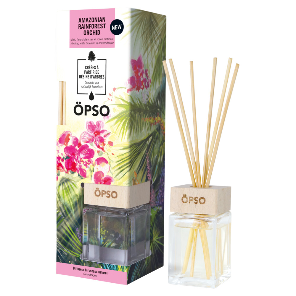 6xÖpso Geurstokjes Amazonian Rainforest Orchid 50 ml