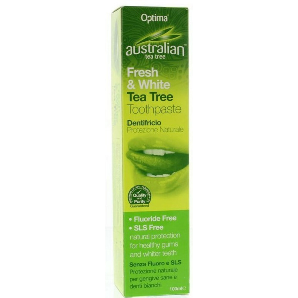 3x Optima Austalian Tea Tree Tandpasta Fresh&White Tandpasta 100 ml