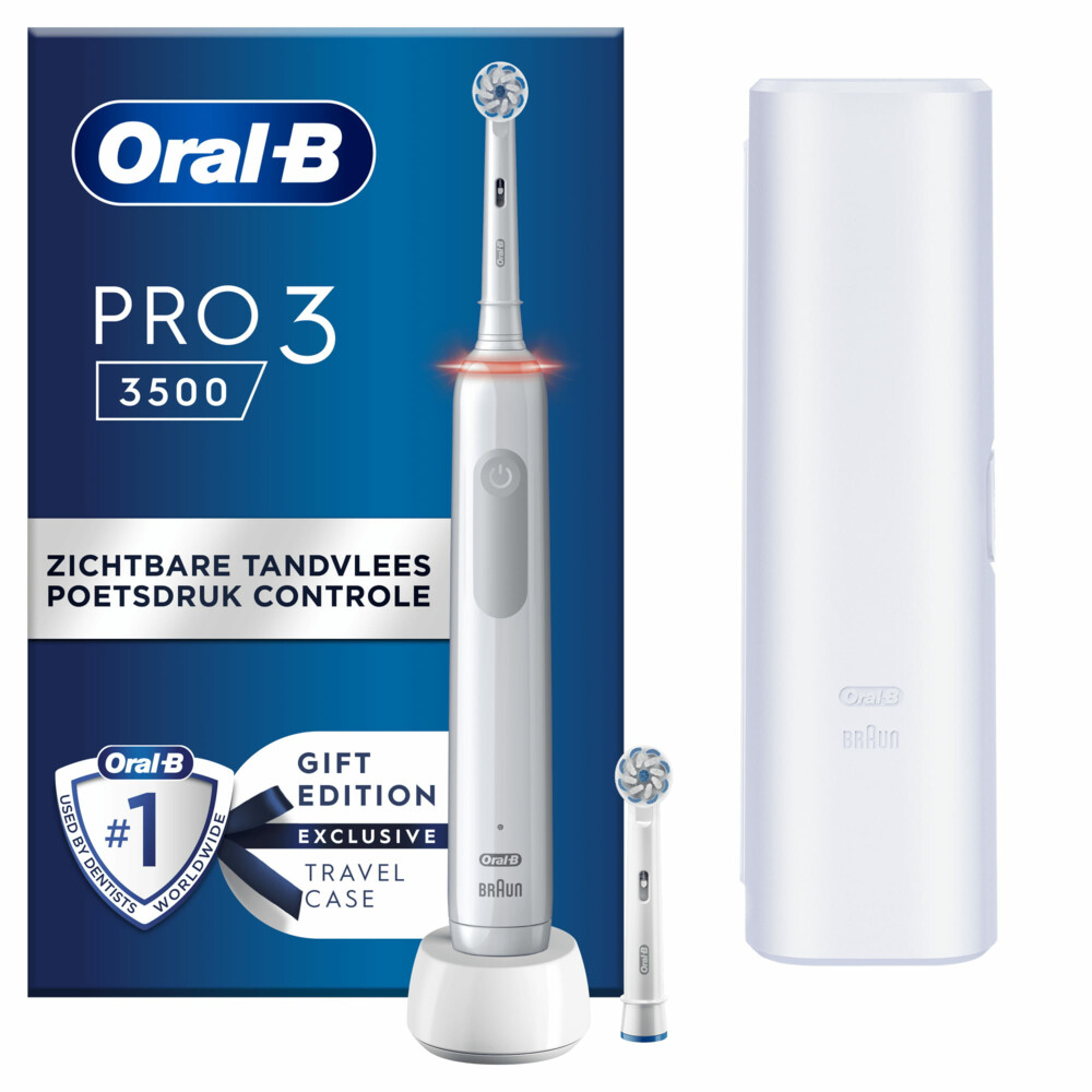 6x Oral-B Elektrische Tandenborstel Pro 3 3500 Wit