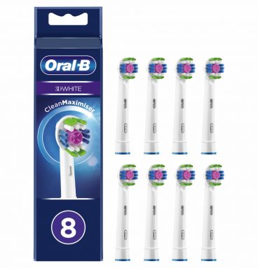 Oral-B Opzetborstels 3D White 8 stuks