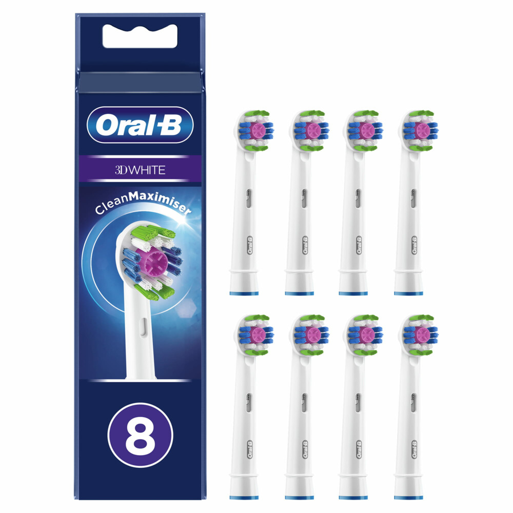 Oral-B Opzetborstels 3D White 8 stuks