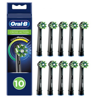 17x Oral-B Opzetborstels CrossAction Black 10 stuks