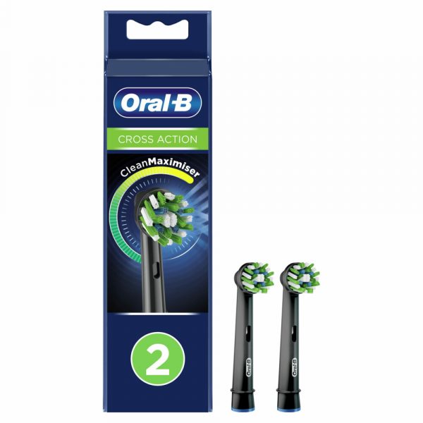 Oral-B Opzetborstels CrossAction Black 2 stuks