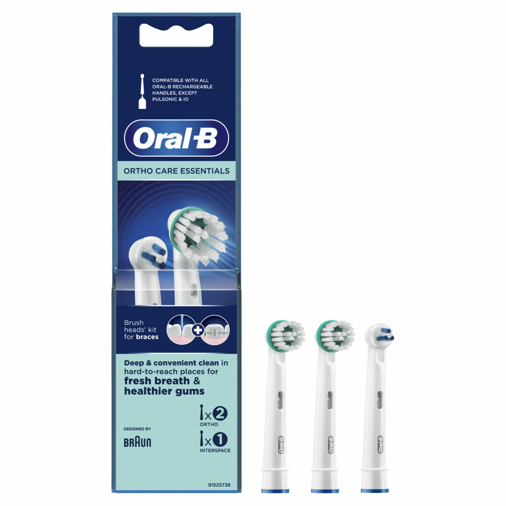 6x Oral-B Opzetborstels Ortho Care Essentials Kit 3 stuks