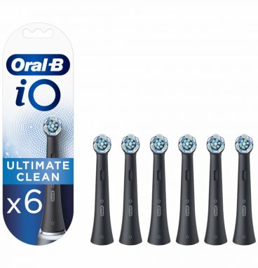 16x Oral-B Opzetborstels iO Ultimate Clean Black 6 stuks