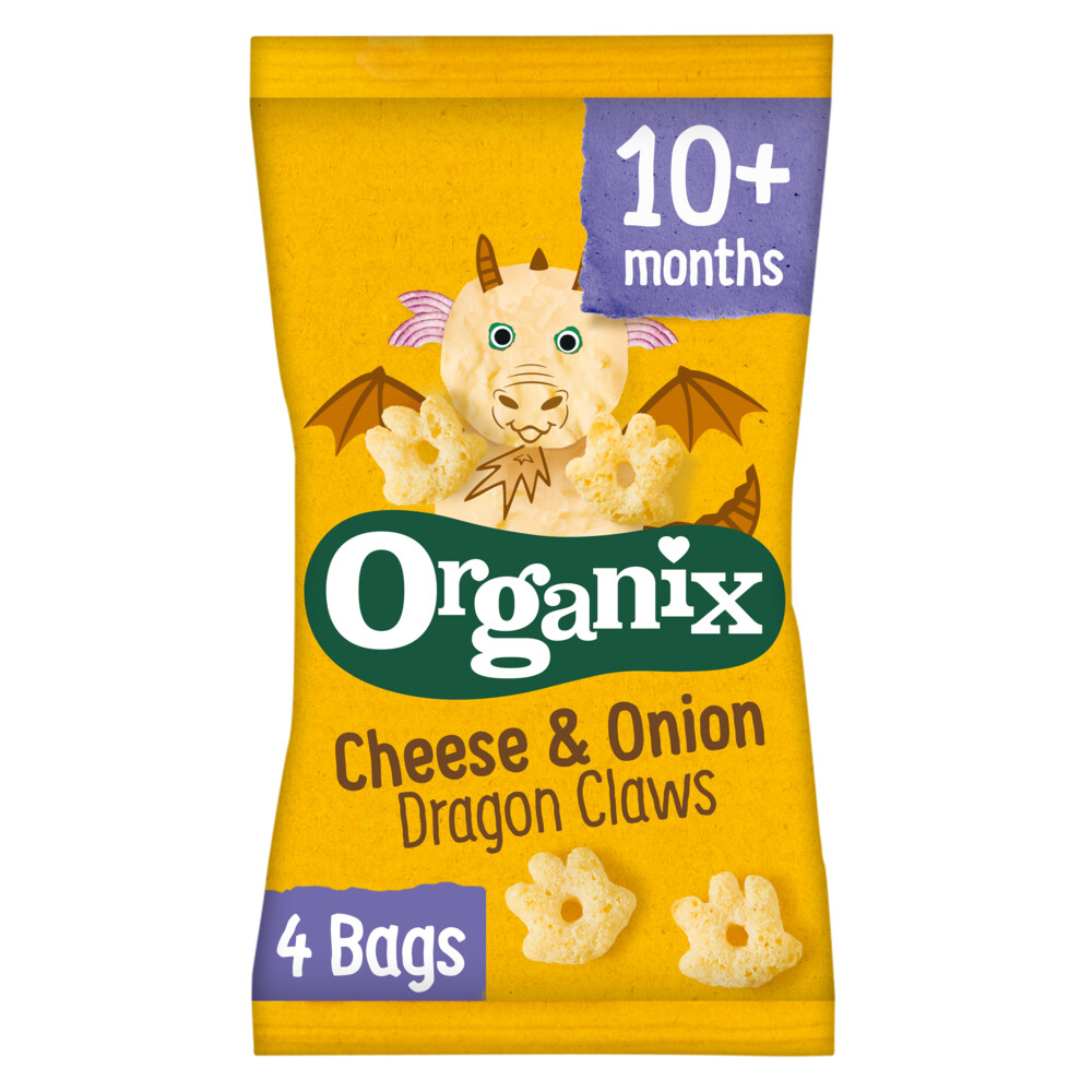 3x Organix Baby Knabbels 10+ m Kaas Ui 4x15 gr