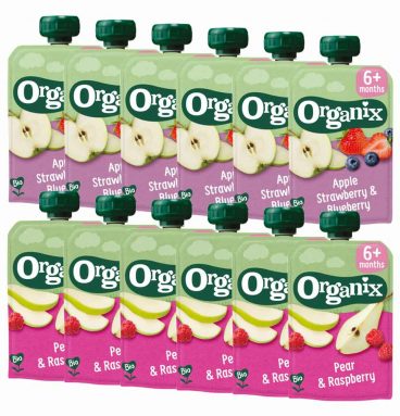 Organix Knijpfruit Appel en Peer 6+m Pakket