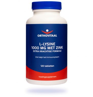 Orthovitaal L-Lysine 1000mg Met Zink 120 tabletten