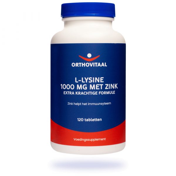 Orthovitaal L-Lysine 1000mg Met Zink 120 tabletten