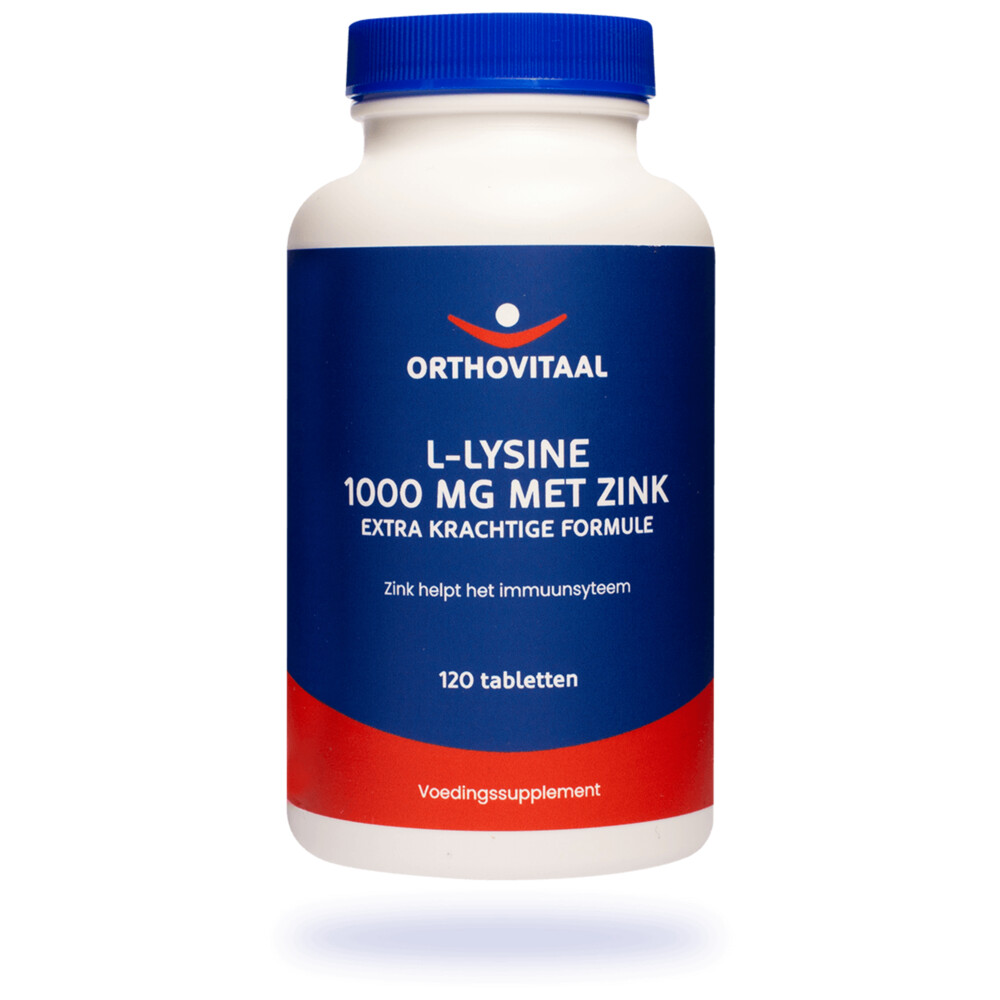 Orthovitaal L-Lysine 1000mg Met Zink 120 tabletten