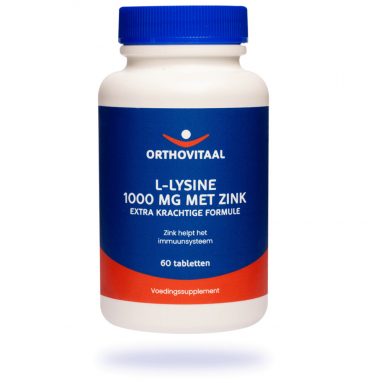 Orthovitaal L-Lysine 1000mg Met Zink 60 tabletten