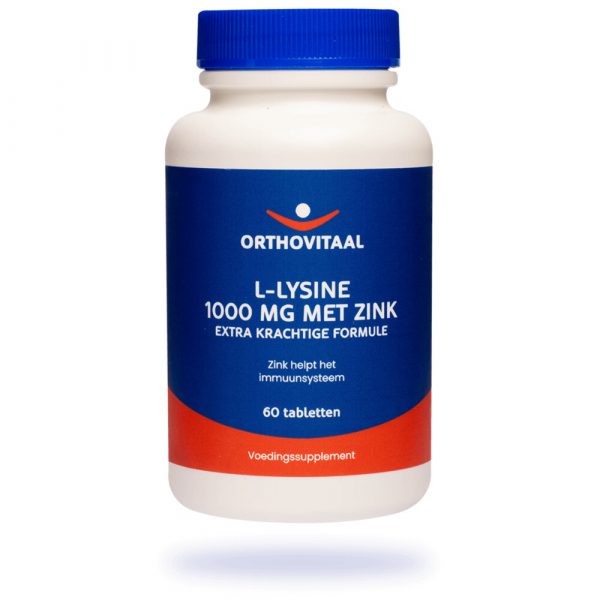 Orthovitaal L-Lysine 1000mg Met Zink 60 tabletten