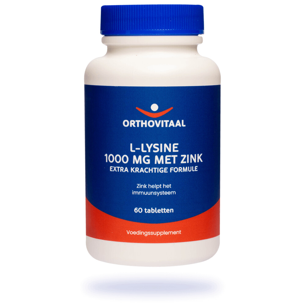 Orthovitaal L-Lysine 1000mg Met Zink 60 tabletten