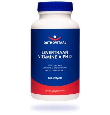 Orthovitaal Levertraan Vitamine A&D 120 softgels