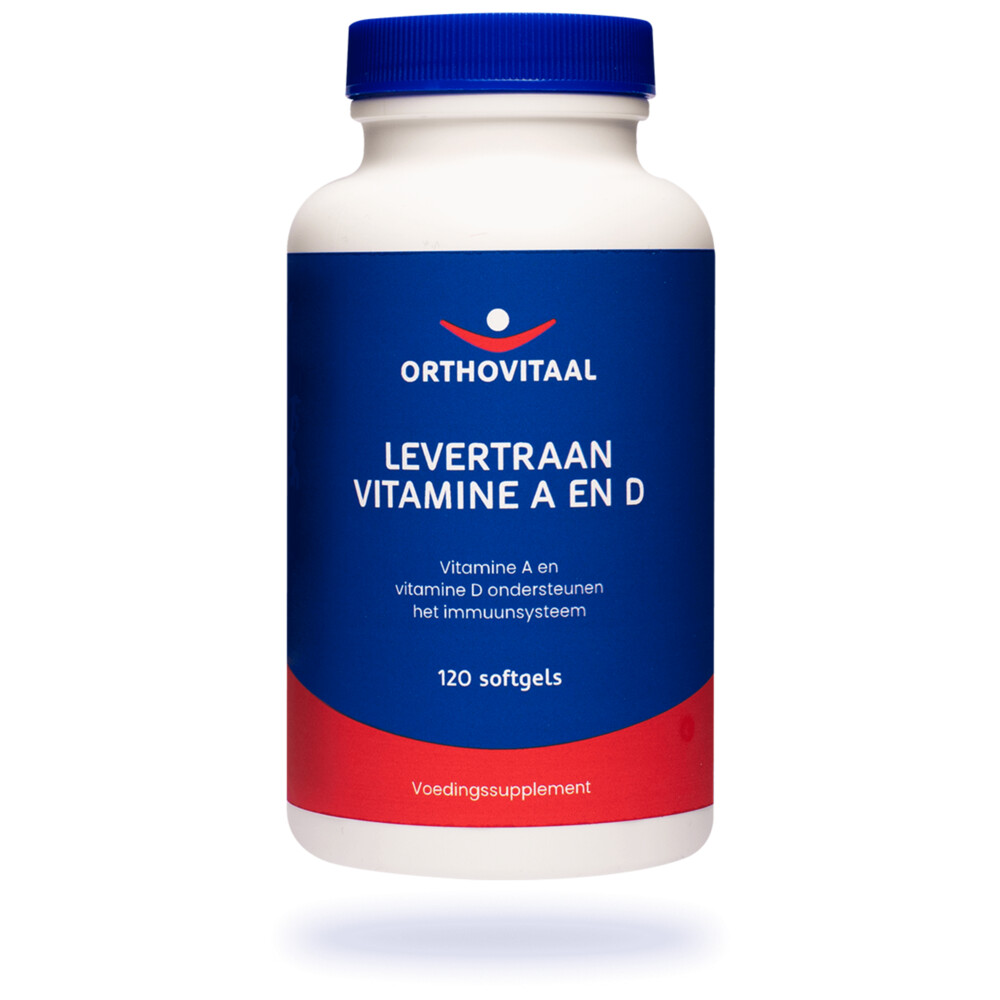 Orthovitaal Levertraan Vitamine A&D 120 softgels