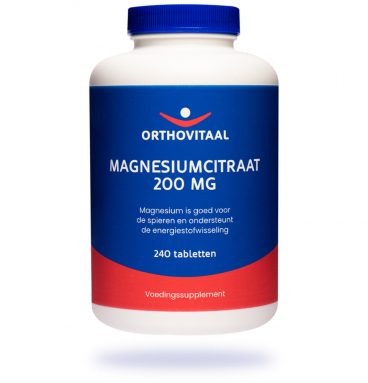 Orthovitaal Magnesiumcitraat 200mg 240 tabletten