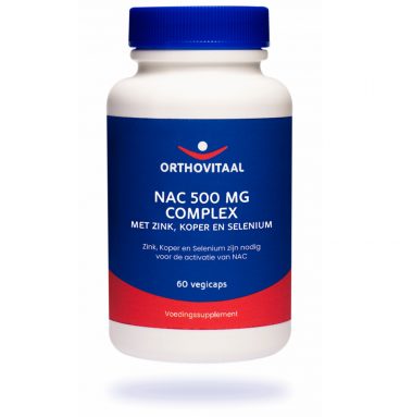 Orthovitaal NAC 500mg Complex Met Zink Koper Selenium 60 vegicaps