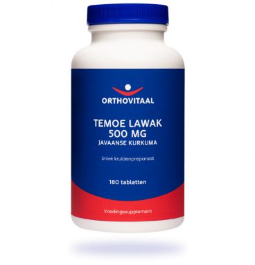 Orthovitaal Temoe Lawak 500mg Javaanse Kurkuma 180 tabletten