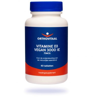 Orthovitaal Vegan Vitamine D3 3000 IE 60 tabletten