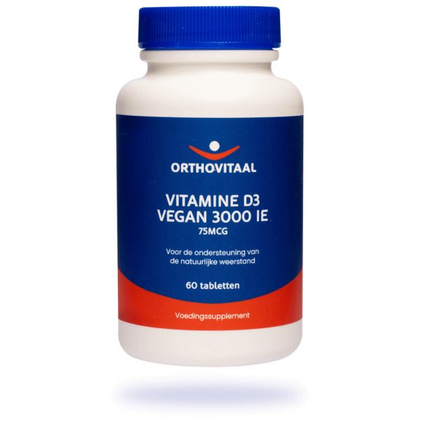 Orthovitaal Vegan Vitamine D3 3000 IE 60 tabletten