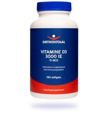 Orthovitaal Vitamine D3 3000 IE 180 softgels