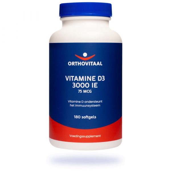 Orthovitaal Vitamine D3 3000 IE 180 softgels