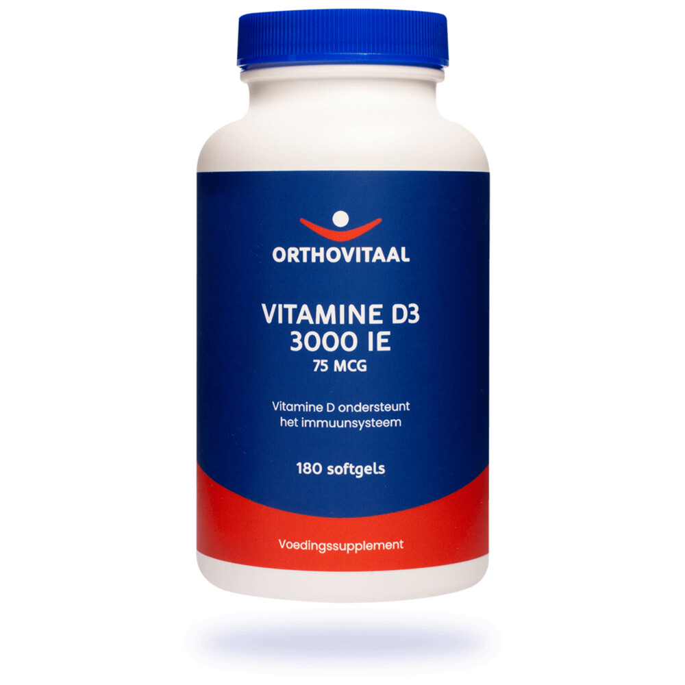 Orthovitaal Vitamine D3 3000 IE 180 softgels