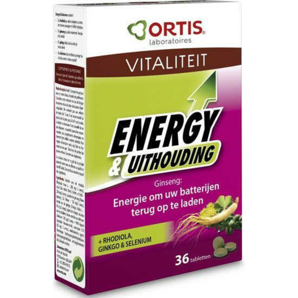 Ortis Energy Uithouding 36 tabletten