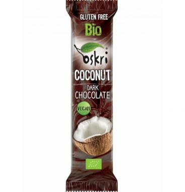 6x Oskri Reep Kokosnoot Choco Bio 53 gr