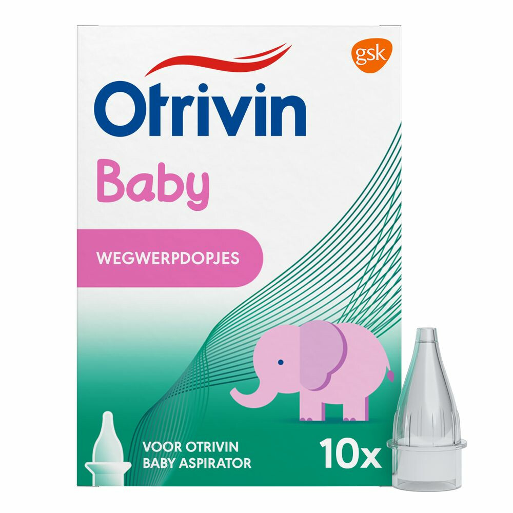 2x Otrivin Baby Aspirator Wegwerpdopjes 10 stuks