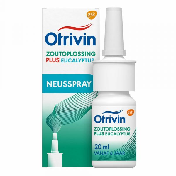 2x Otrivin Zoutoplossing Plus Eucalyptus Neusspray 20 ml