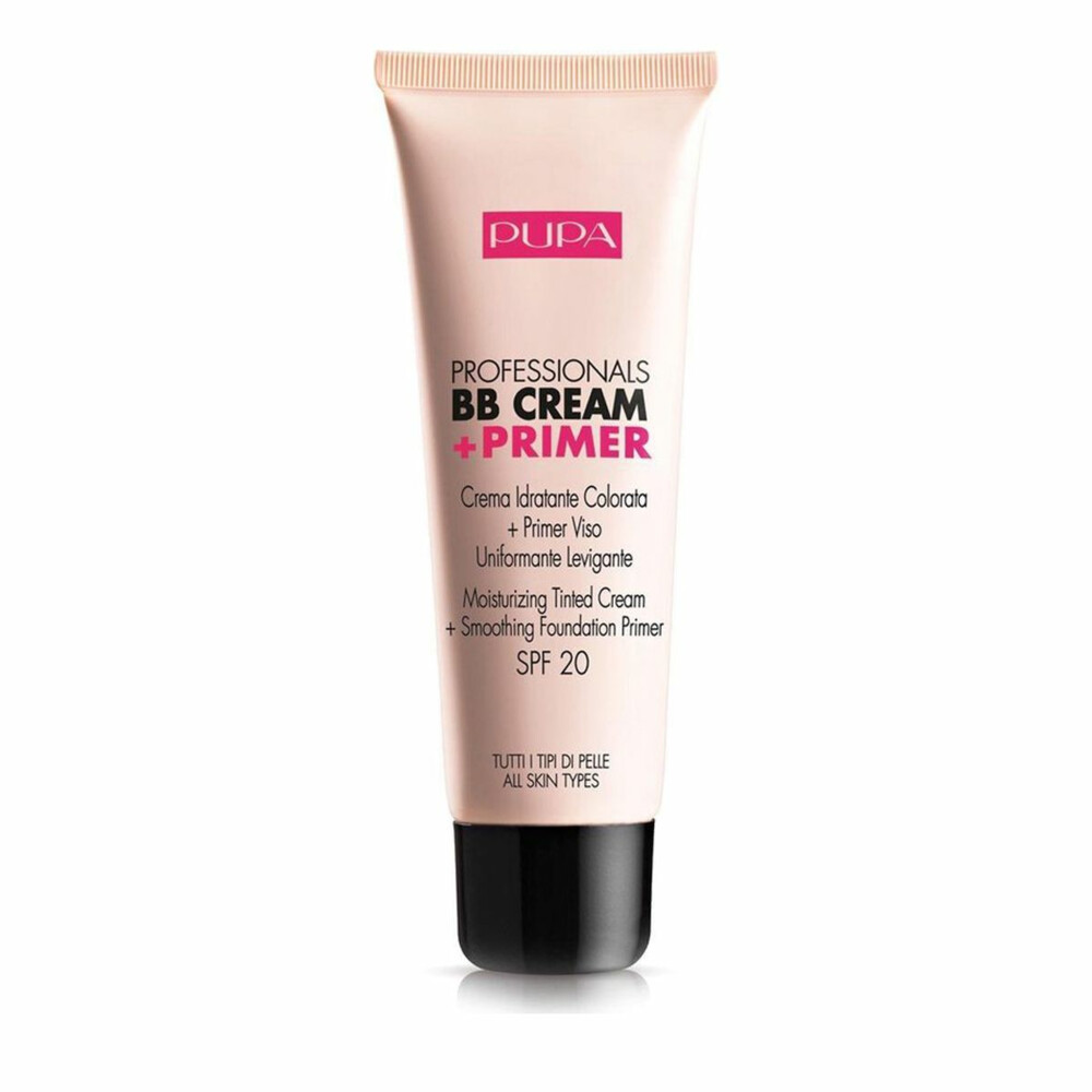 PUPA Milano BB Crème + Primer met SPF20 Alle Huidtypes 002 - Sand 50 ml