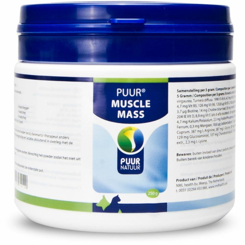 PUUR Muscle Mass Hond - Kat 250 gr