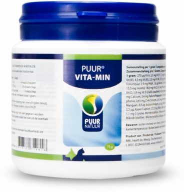 PUUR Vita-min Hond - Kat 75 gr