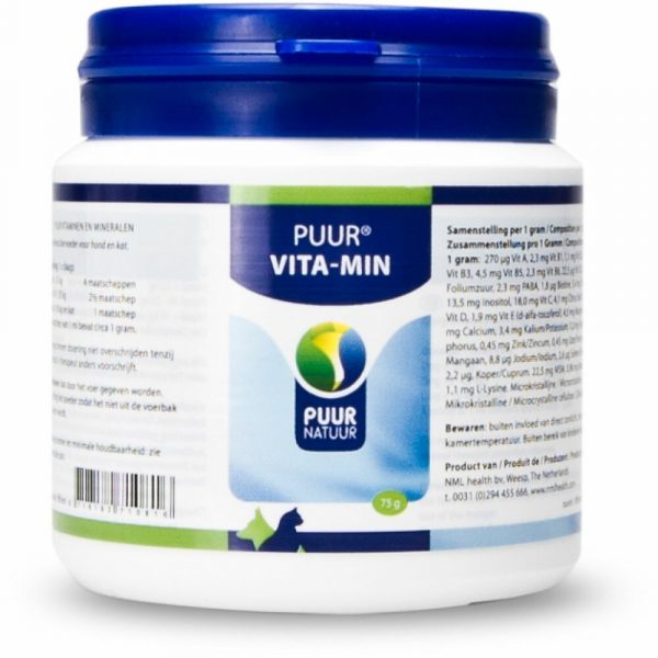 PUUR Vita-min Hond - Kat 75 gr