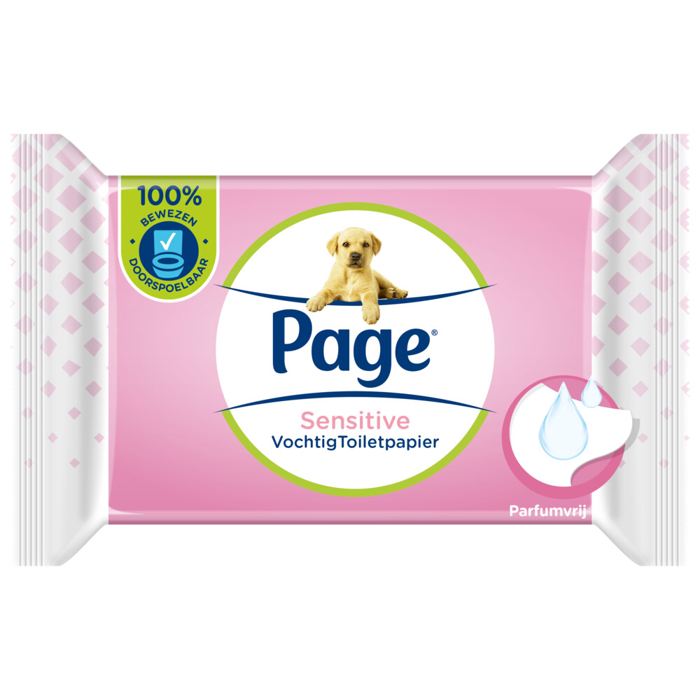 Page Vochtig Toiletpapier Sensitive 38 stuks