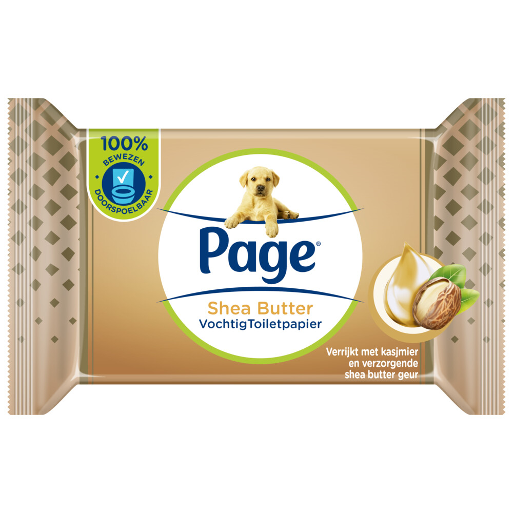 Page Vochtig Toiletpapier Shea Butter 38 stuks