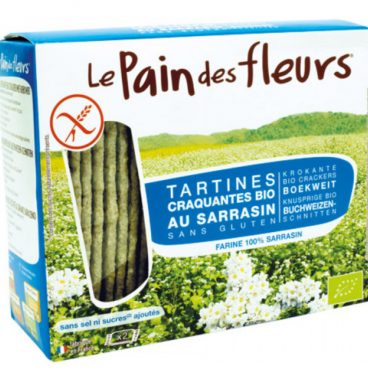 9x Pain fleur Crackers Boekweit Zonder Zout 150 gr