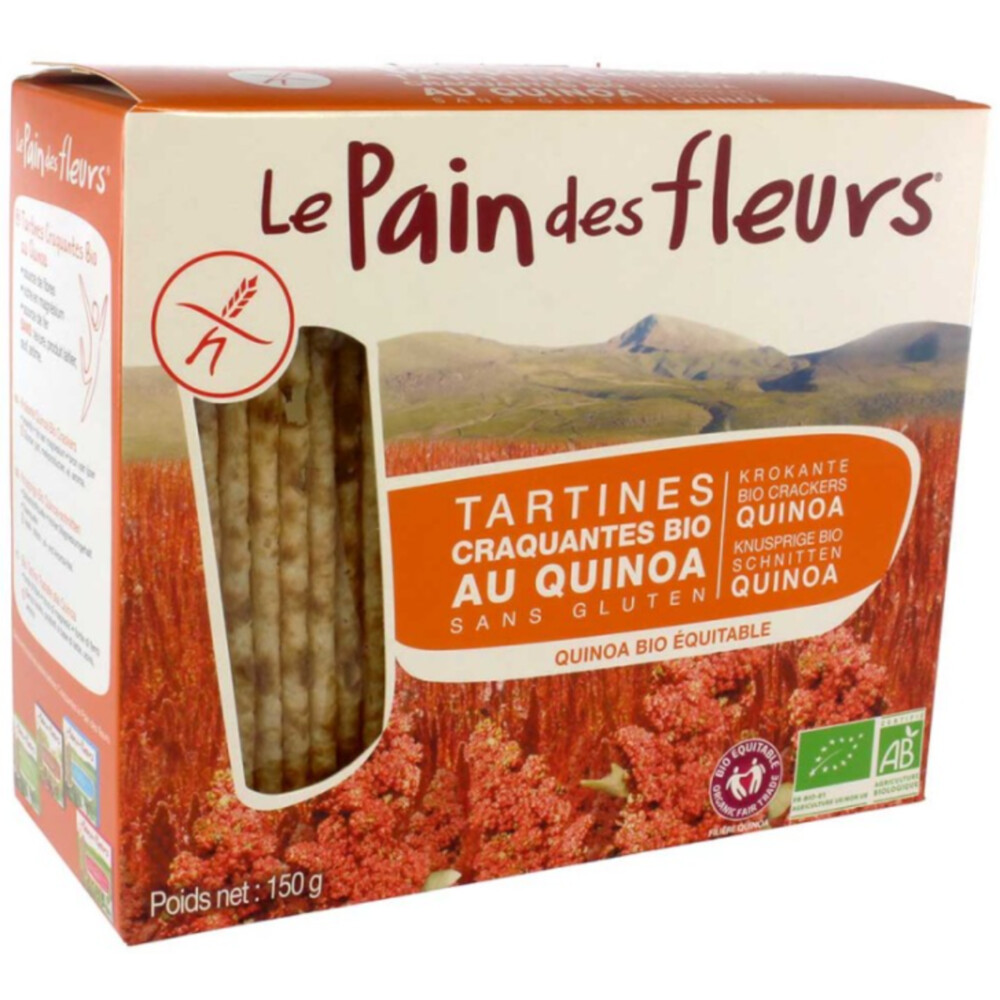 6x Pain fleur Crackers Quinoa 150 gr