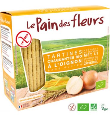 9x Pain fleur Crackers met Ui 150 gr