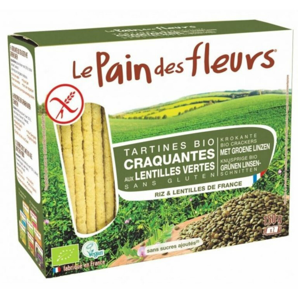 3x Pain fleur Groenten Cracker Bio 150 gr