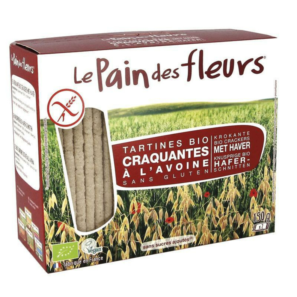 3x Pain fleur Haver Cracker Bio 150 gr